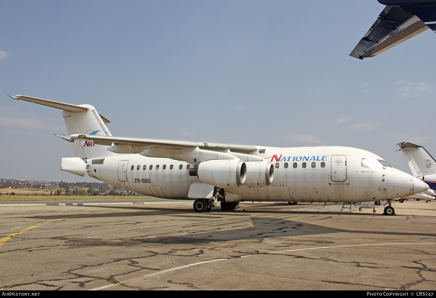 Aircraft Photo of ZS-SBD | British Aerospace BAe-146-200 | Nationale Régionale Transport - NRT | AirHistory.net #311568