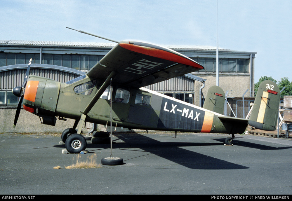 Aircraft Photo of LX-MAX / 312 | Max Holste MH.1521M Broussard | AirHistory.net #311581