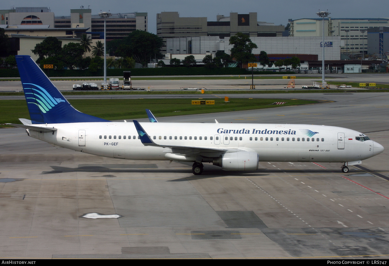 Aircraft Photo of PK-GEF | Boeing 737-8CX | Garuda Indonesia | AirHistory.net #311681