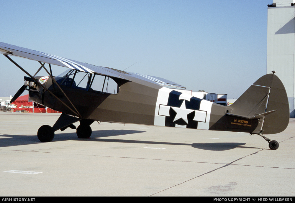 Aircraft Photo of N35786 / 42-5772 | Piper J-5A Cub Cruiser | USA - Air Force | AirHistory.net #311773