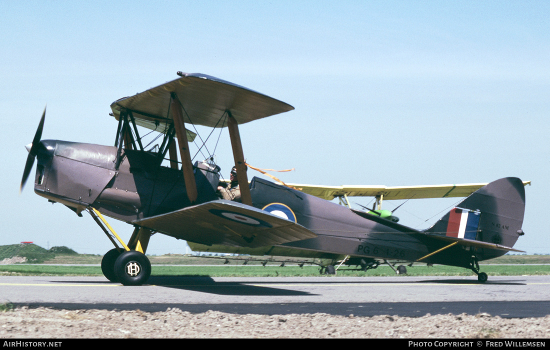 Aircraft Photo of N82AM / PG6 1-26 | De Havilland D.H. 82A Tiger Moth II | UK - Air Force | AirHistory.net #311783