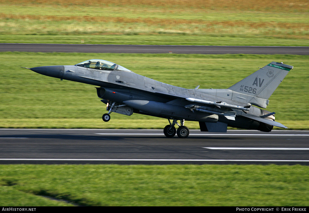 Aircraft Photo of 88-0526 / AF88-526 | General Dynamics F-16CM Fighting Falcon | USA - Air Force | AirHistory.net #311830