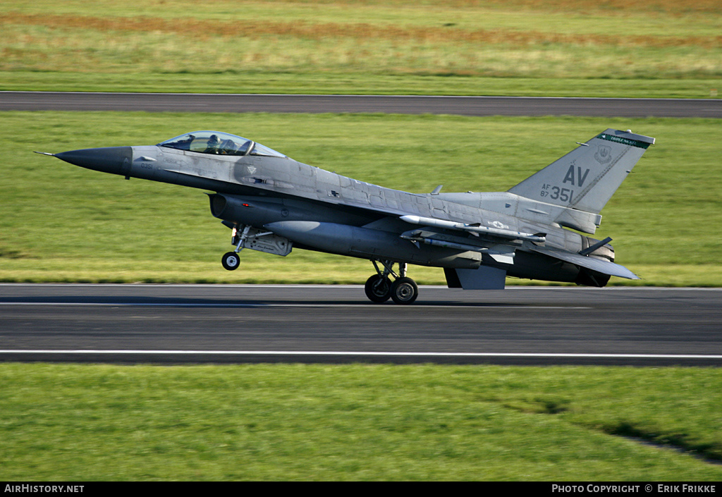 Aircraft Photo of 87-0351 / AF87-351 | General Dynamics F-16CM Fighting Falcon | USA - Air Force | AirHistory.net #311831