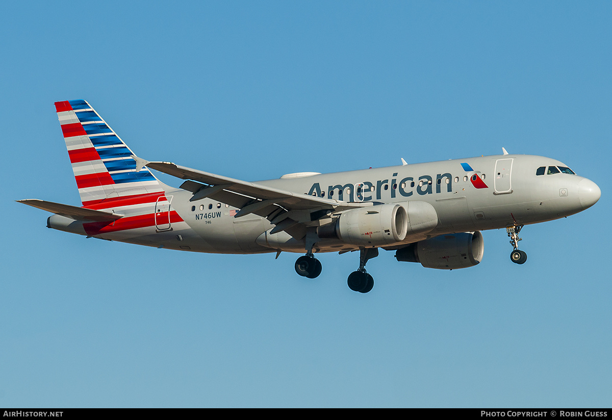 Aircraft Photo of N746UW | Airbus A319-112 | American Airlines | AirHistory.net #311836