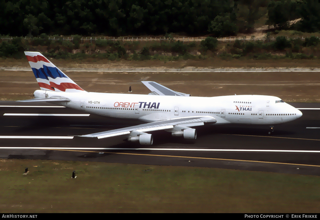 Aircraft Photo of HS-UTH | Boeing 747-146 | Orient Thai Airlines | AirHistory.net #311973