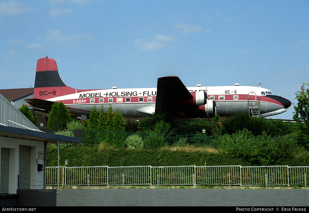 Aircraft Photo of D-ABAH | Douglas DC-6 | Möbel-Holsing Flugzeug Cafe | AirHistory.net #311981