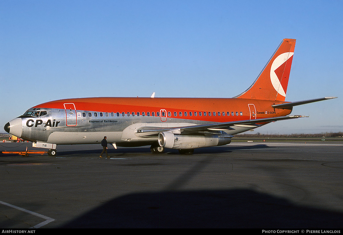 Aircraft Photo of C-GCPU | Boeing 737-217/Adv | CP Air | AirHistory.net #312011