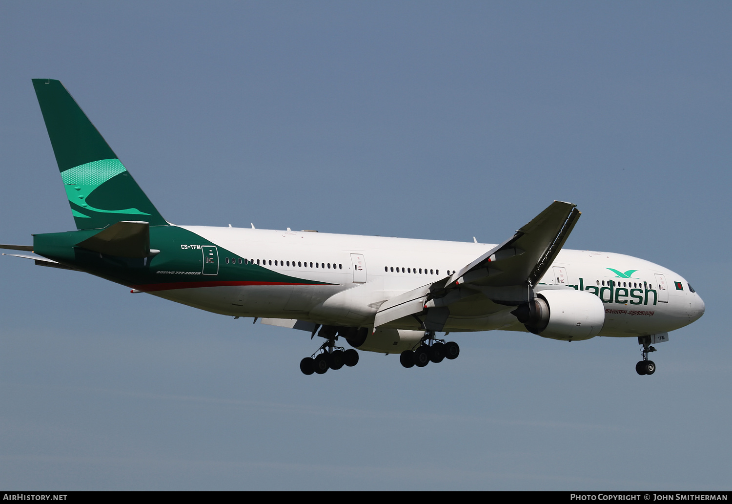 Aircraft Photo of CS-TFM | Boeing 777-212/ER | Biman Bangladesh Airlines | AirHistory.net #312047