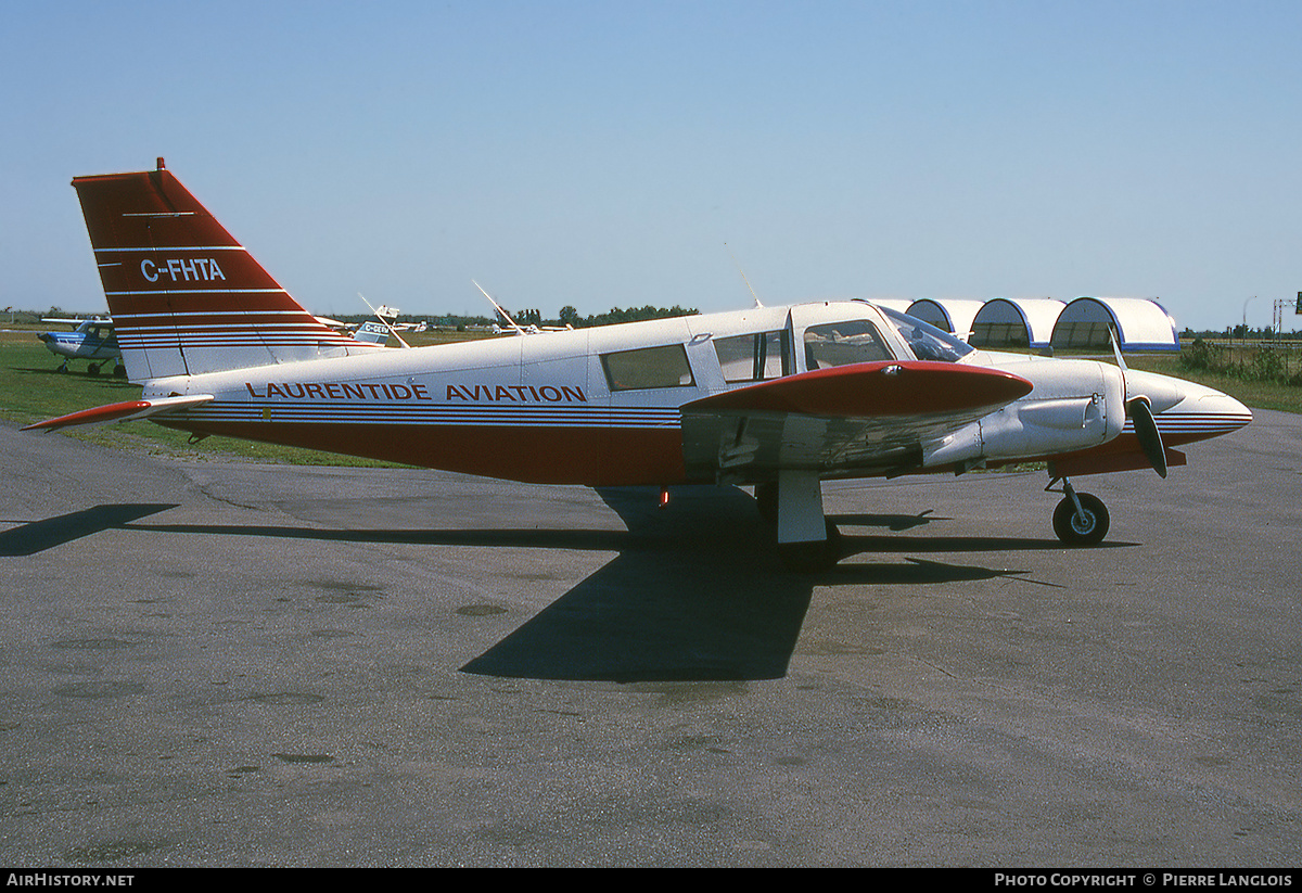 Aircraft Photo of C-FHTA | Piper PA-34-200 Seneca | Laurentide Aviation | AirHistory.net #312061