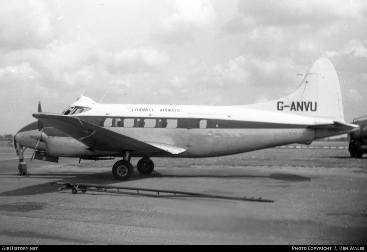 Aircraft Photo of G-ANVU | De Havilland D.H. 104 Dove 1B | Channel Airways | AirHistory.net #312078