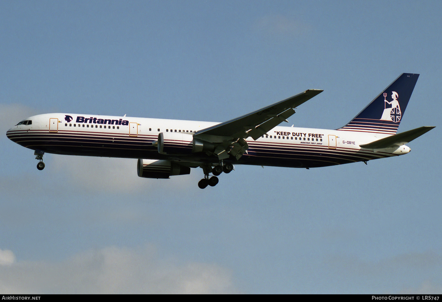 Aircraft Photo of G-OBYE | Boeing 767-304/ER | Britannia Airways | AirHistory.net #312121