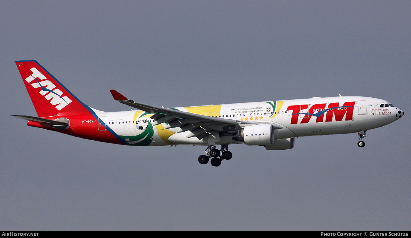 Aircraft Photo of PT-MVP | Airbus A330-223 | TAM Linhas Aéreas | AirHistory.net #312252