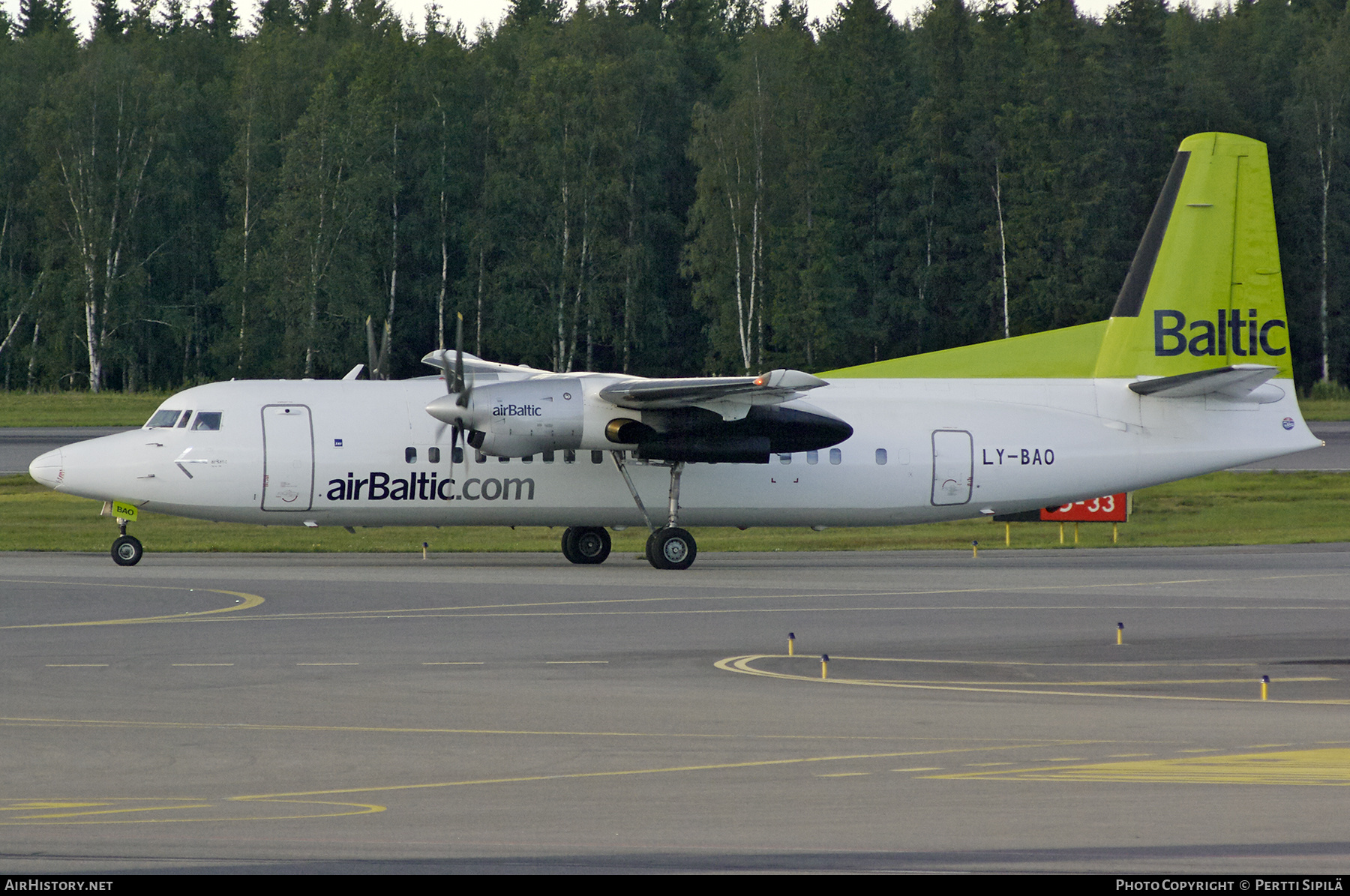 Aircraft Photo of LY-BAO | Fokker 50 | AirBaltic | AirHistory.net #312293