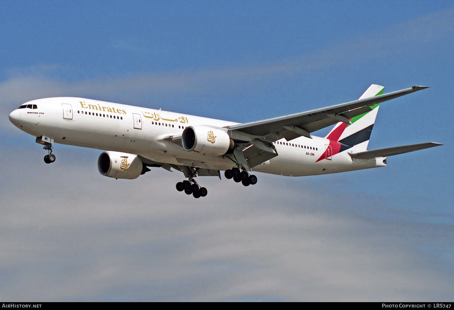 Aircraft Photo of A6-EMI | Boeing 777-21H/ER | Emirates | AirHistory.net #312308