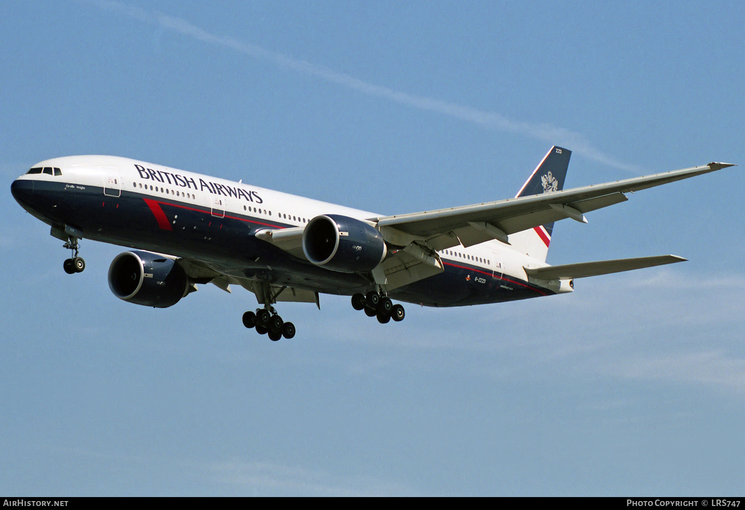 Aircraft Photo of G-ZZZD | Boeing 777-236 | British Airways | AirHistory.net #312315