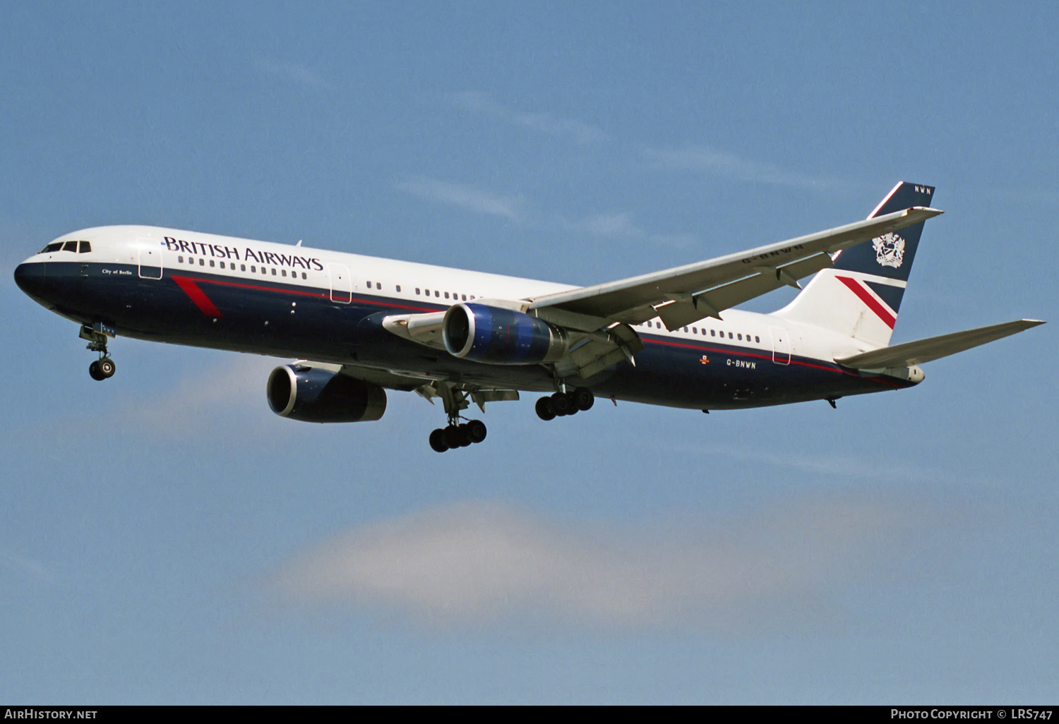 Aircraft Photo of G-BNWN | Boeing 767-336/ER | British Airways | AirHistory.net #312346