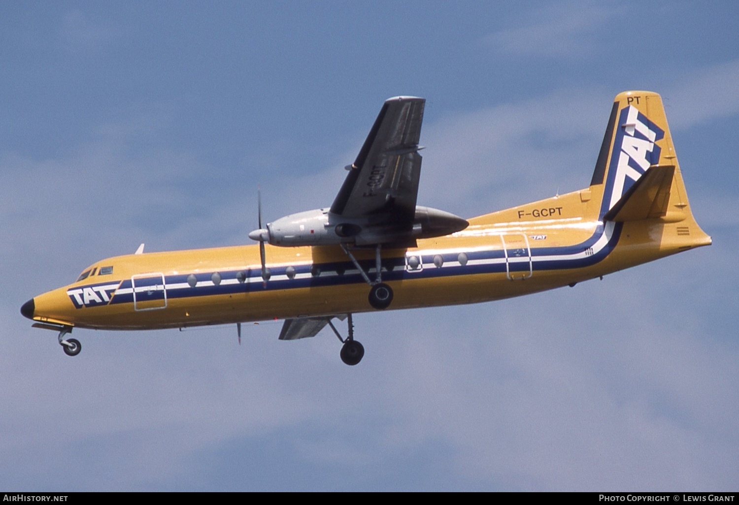 Aircraft Photo of F-GCPT | Fairchild Hiller FH-227B | TAT - Touraine Air Transport | AirHistory.net #312501
