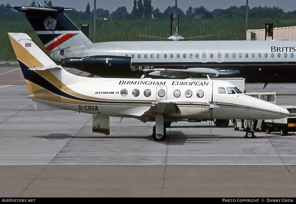 Aircraft Photo of G-CBEA | British Aerospace BAe-3102 Jetstream 31 | Birmingham European Airways - BEA | AirHistory.net #312553