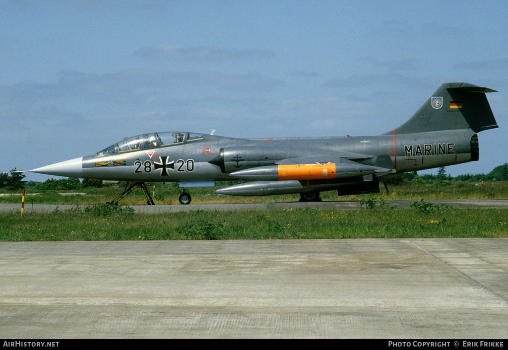 Aircraft Photo of 2820 | Lockheed TF-104G Starfighter | Germany - Navy | AirHistory.net #312585