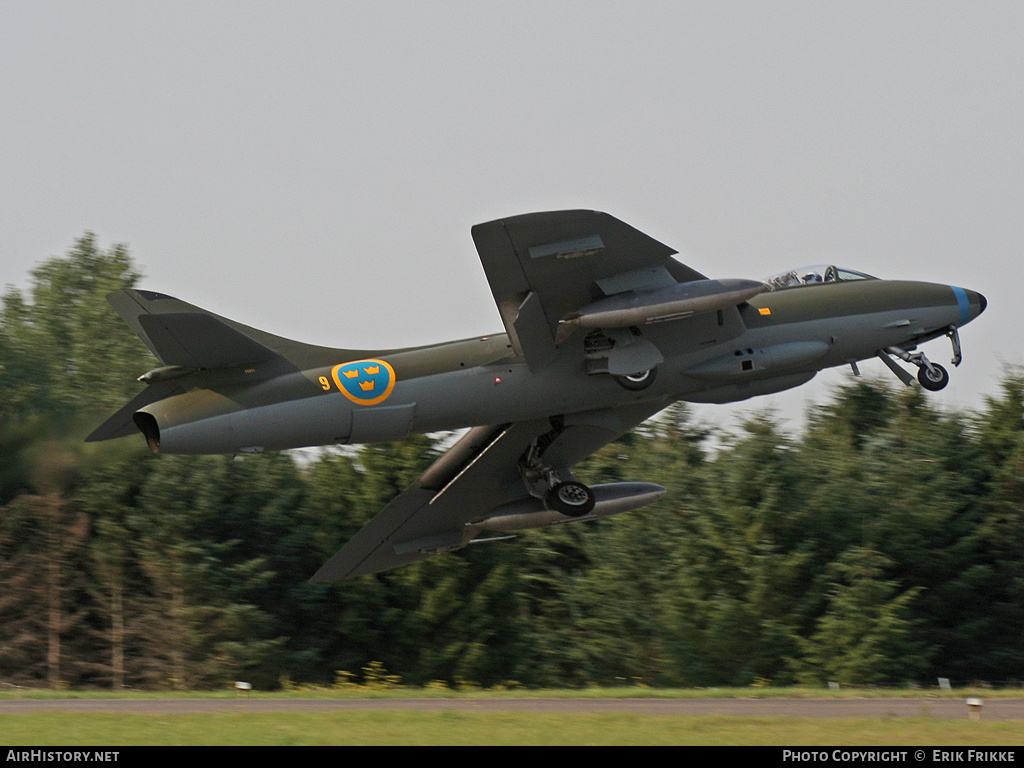 Aircraft Photo of SE-DXI / 34071 | Hawker Hunter F58 | Sweden - Air Force | AirHistory.net #312636
