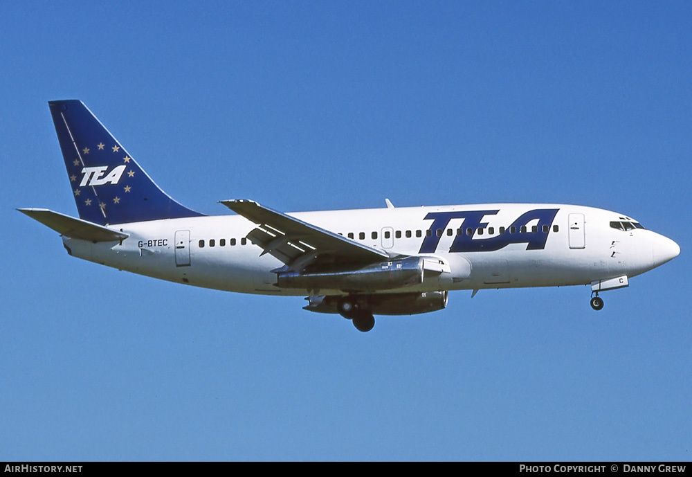 Aircraft Photo of G-BTEC | Boeing 737-229/Adv | TEA - Trans European Airways | AirHistory.net #312647