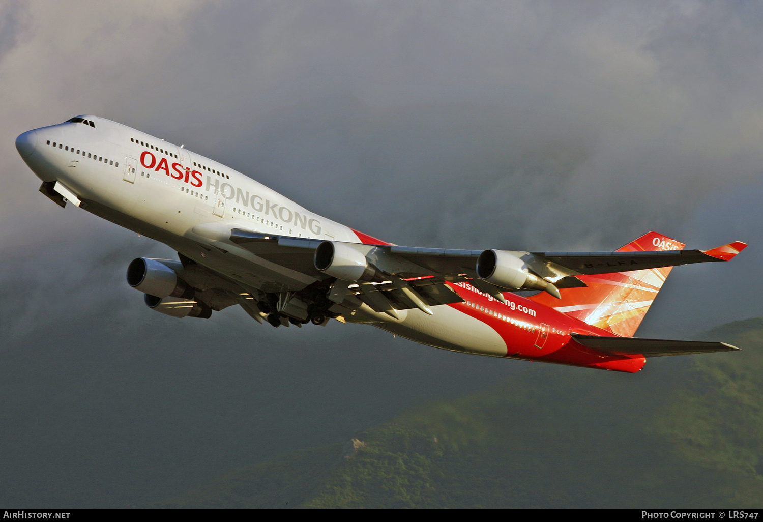 Aircraft Photo of B-LFA | Boeing 747-412 | Oasis Hong Kong Airlines | AirHistory.net #312651