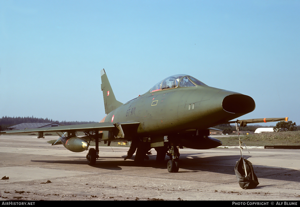 Aircraft Photo of GT-971 | North American TF-100F Super Sabre | Denmark - Air Force | AirHistory.net #312699