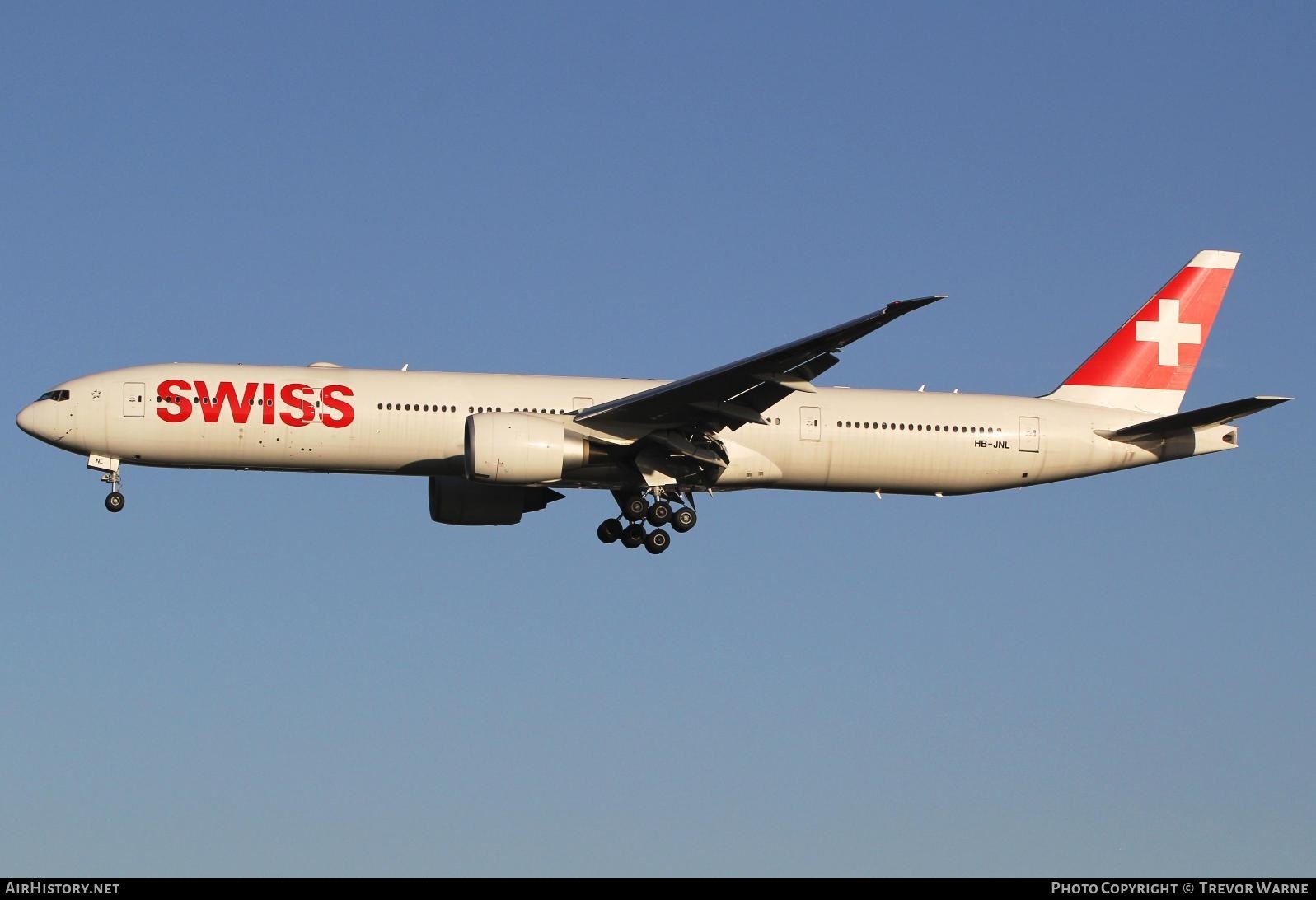 Aircraft Photo of HB-JNL | Boeing 777-300/ER | Swiss International Air Lines | AirHistory.net #312829