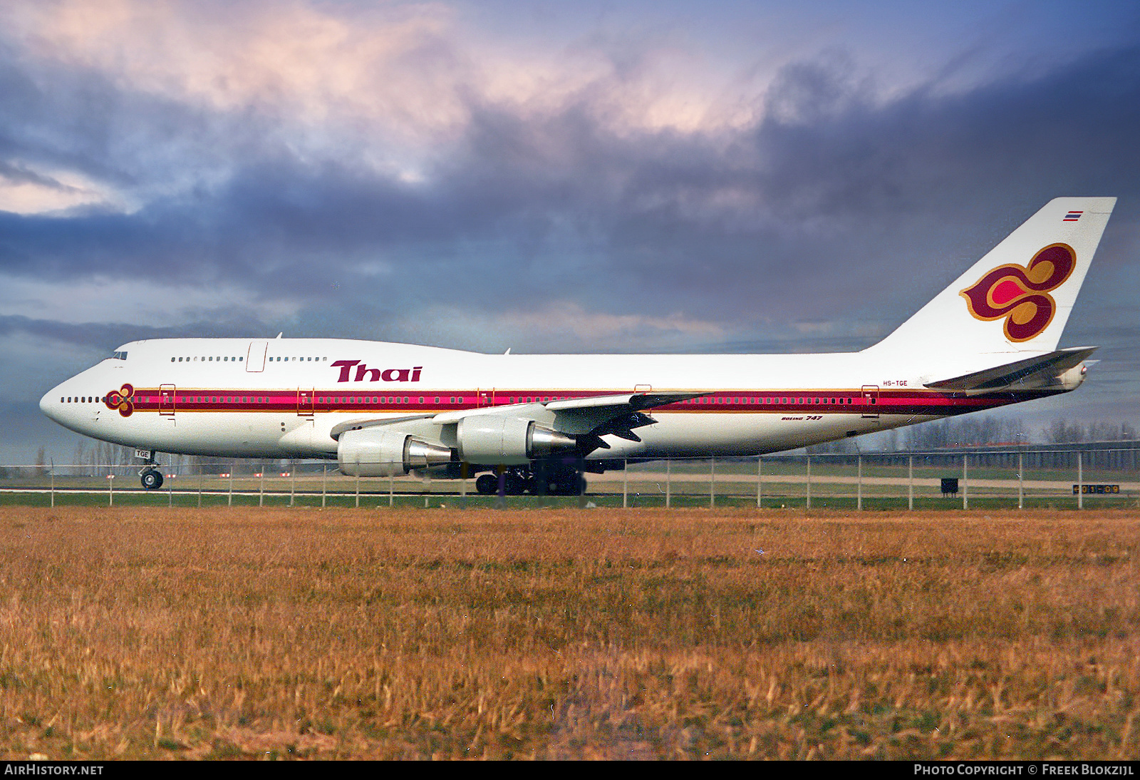 Aircraft Photo of HS-TGE | Boeing 747-3D7 | Thai Airways International | AirHistory.net #312836