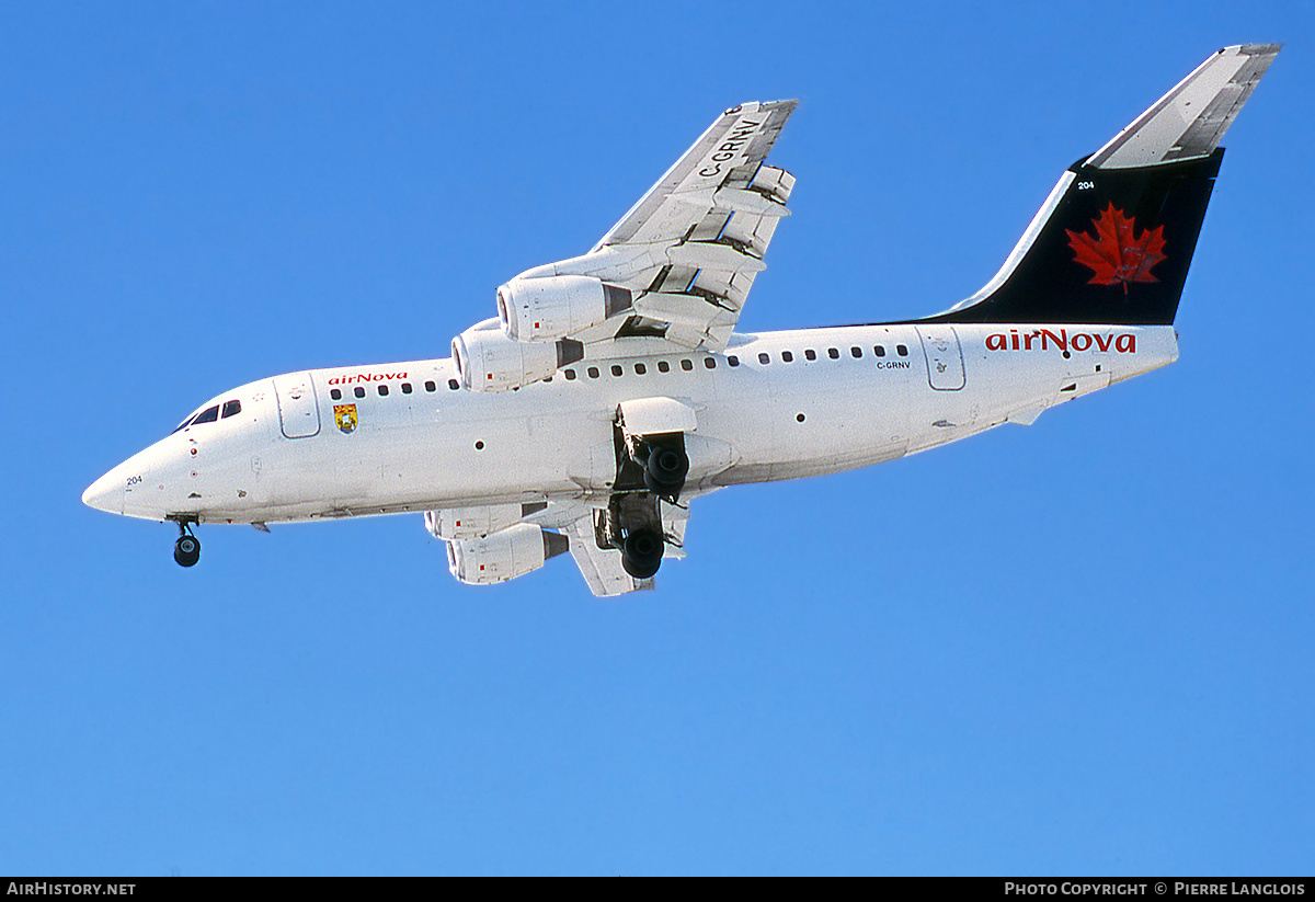 Aircraft Photo of C-GRNV | British Aerospace BAe-146-200 | Air Nova | AirHistory.net #312869