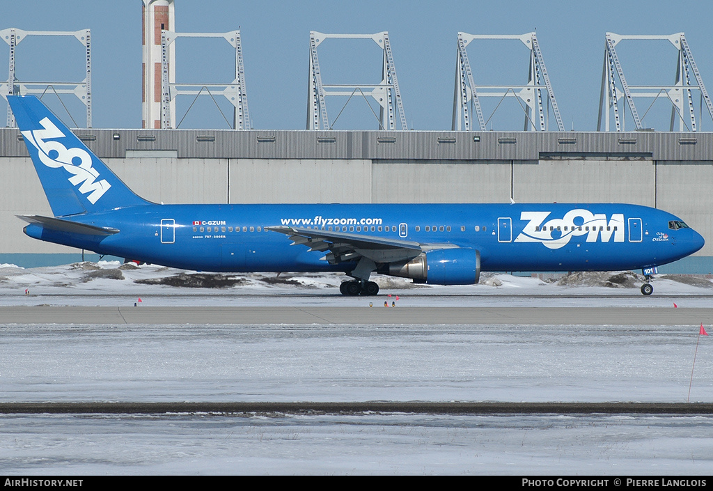 Aircraft Photo of C-GZUM | Boeing 767-328/ER | Zoom Airlines | AirHistory.net #312871