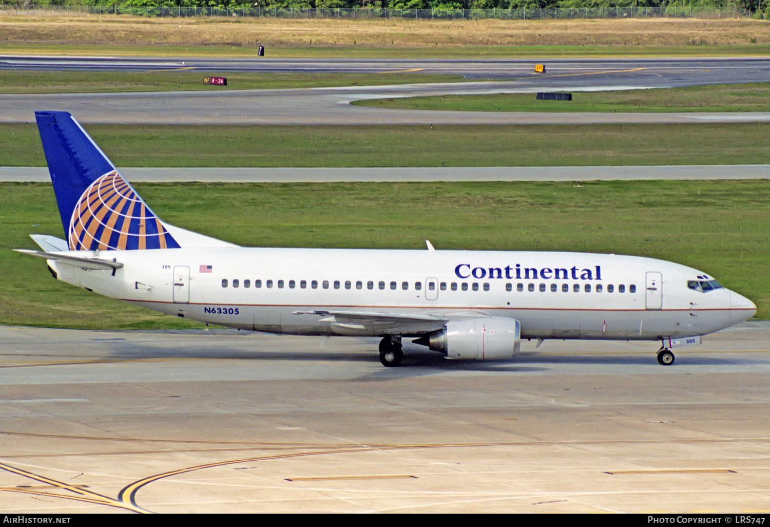 Aircraft Photo of N63305 | Boeing 737-3T0 | Continental Airlines | AirHistory.net #312893