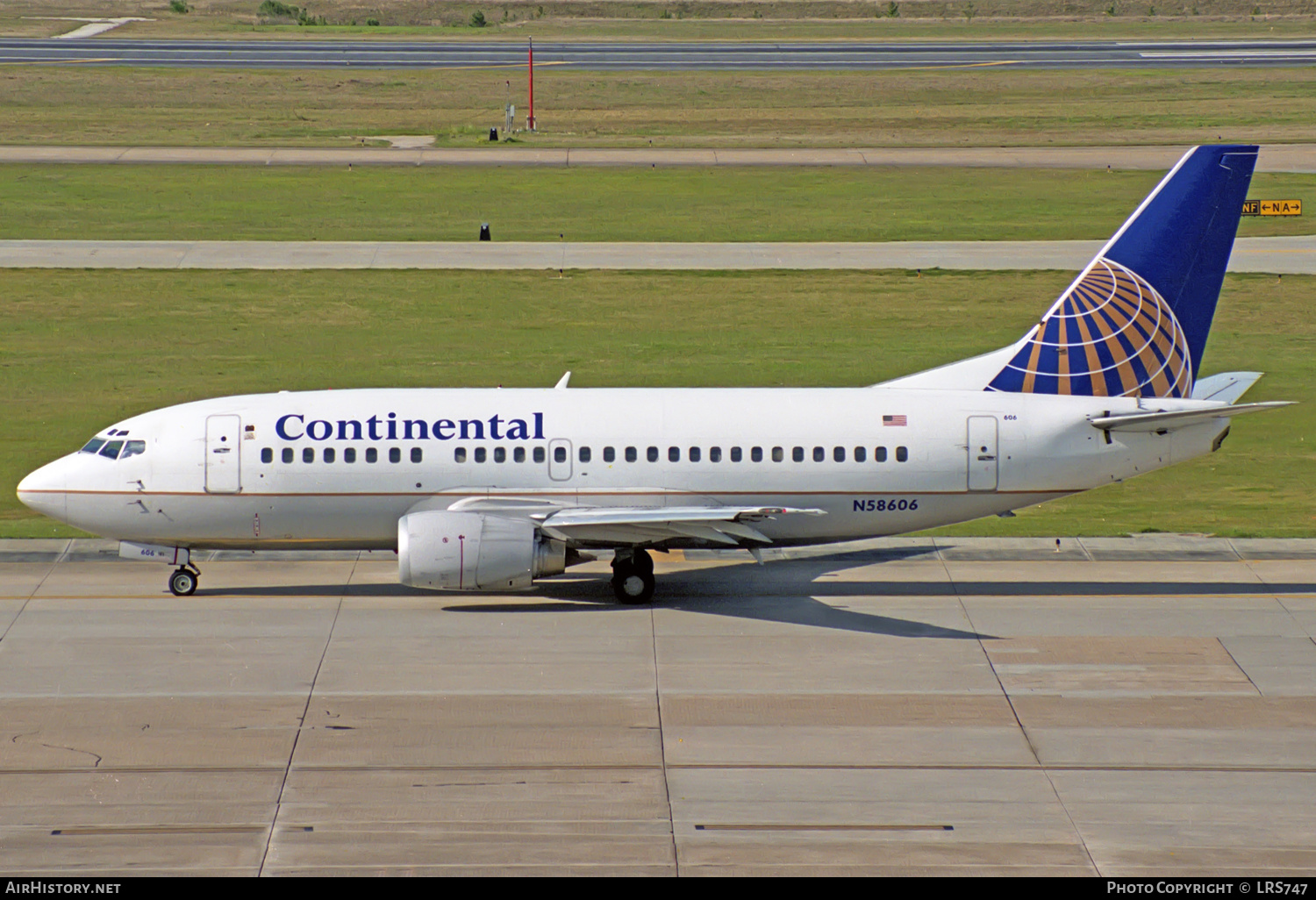 Aircraft Photo of N58606 | Boeing 737-524 | Continental Airlines | AirHistory.net #312896