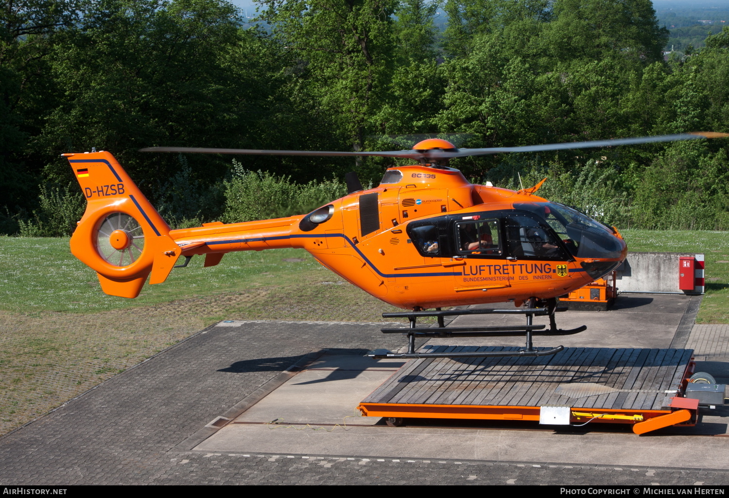 Aircraft Photo of D-HZSB | Eurocopter EC-135T-2+ | Luftrettung - Bundesministerium des Innern | AirHistory.net #312904