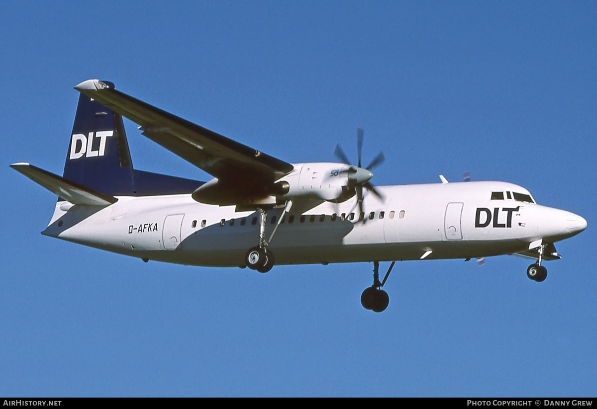 Aircraft Photo of D-AFKA | Fokker 50 | DLT - Deutsche Luftverkehrsgesellschaft | AirHistory.net #312905