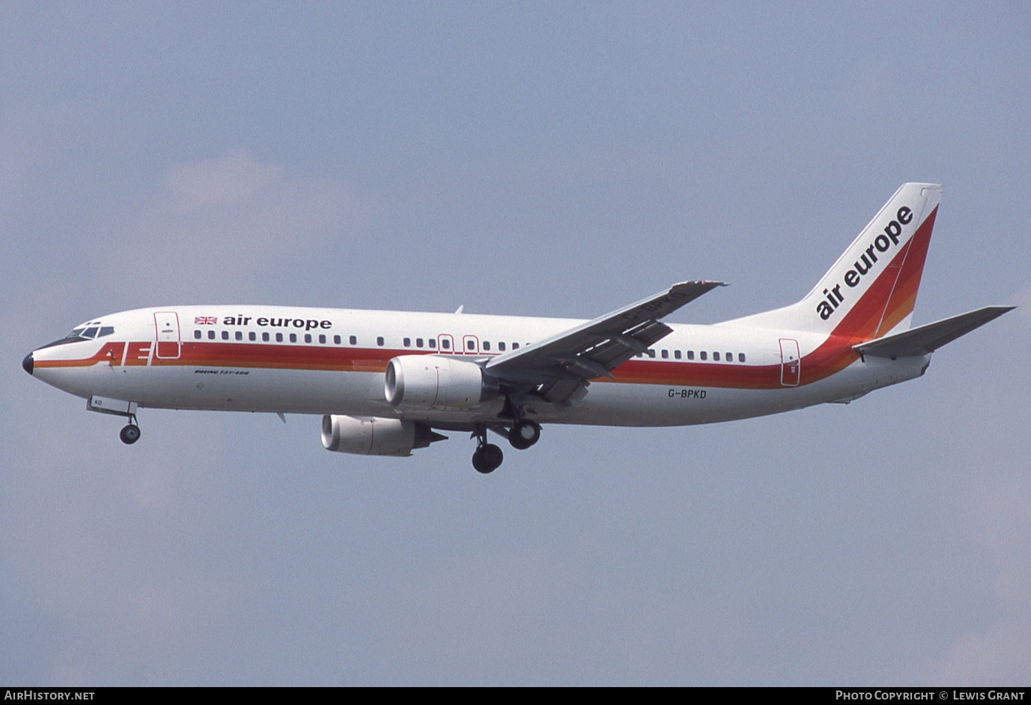 Aircraft Photo of G-BPKD | Boeing 737-4S3 | Air Europe | AirHistory.net #312915