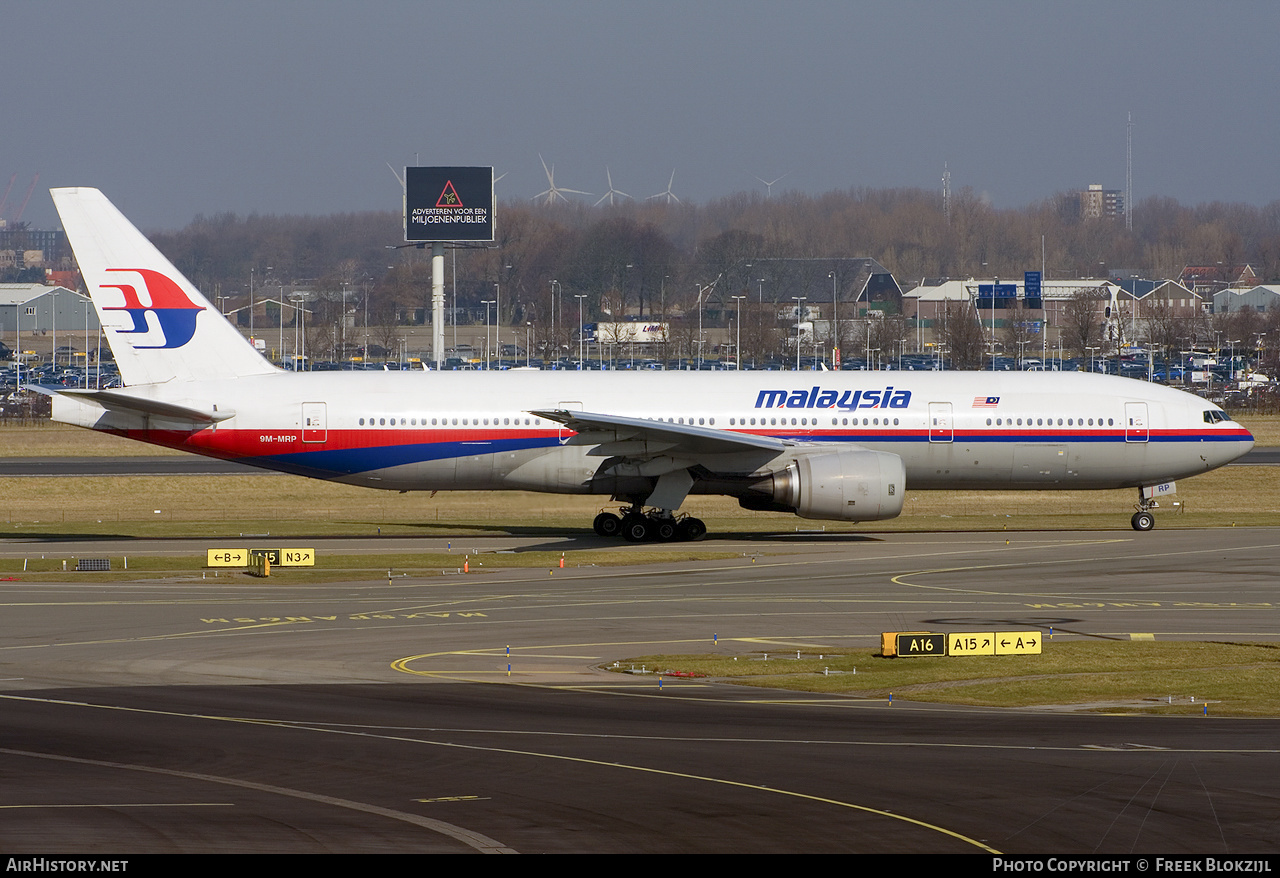 Aircraft Photo of 9M-MRP | Boeing 777-2H6/ER | Malaysia Airlines | AirHistory.net #312954
