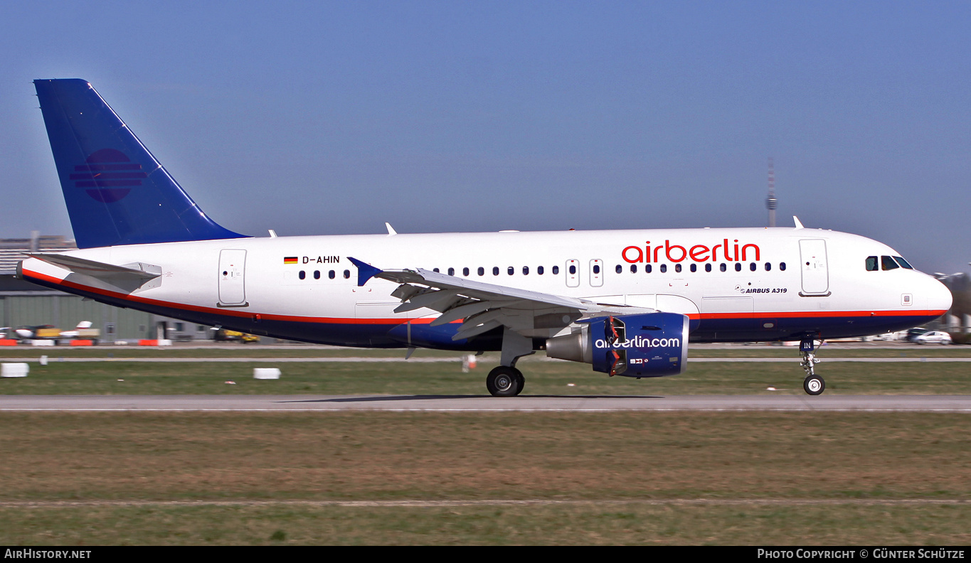 Aircraft Photo of D-AHIN | Airbus A319-112 | Air Berlin | AirHistory.net #312971