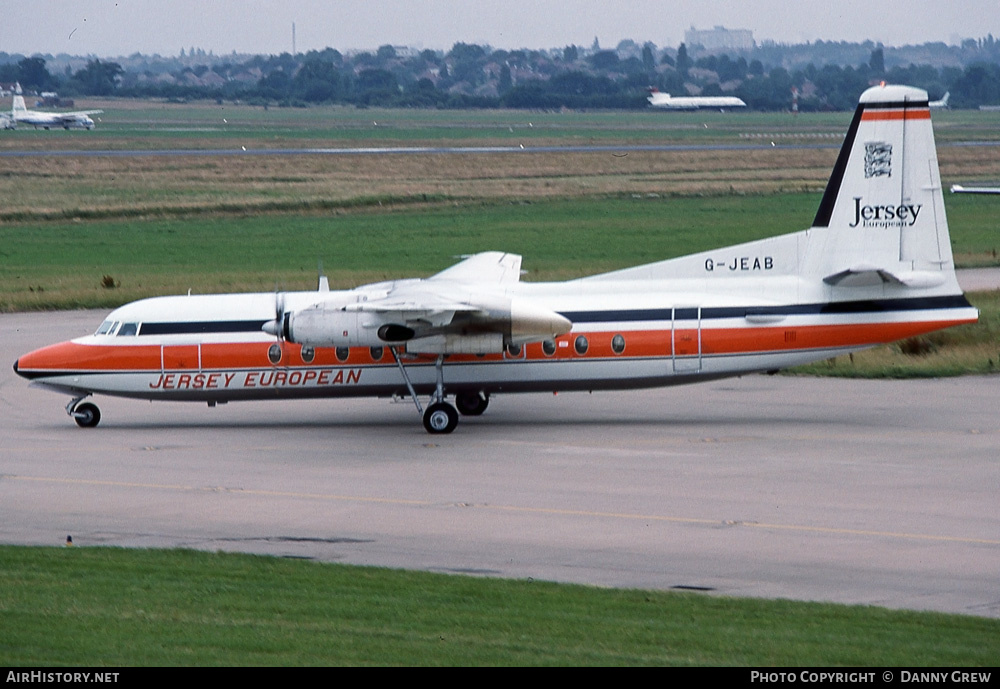 Aircraft Photo of G-JEAB | Fokker F27-500 Friendship | Jersey European Airways | AirHistory.net #313000