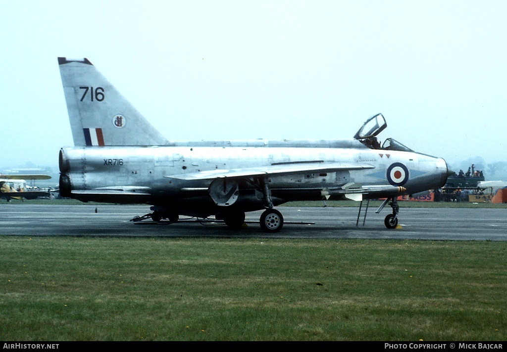 Aircraft Photo of XR716 | English Electric Lightning F3 | UK - Air Force | AirHistory.net #313003