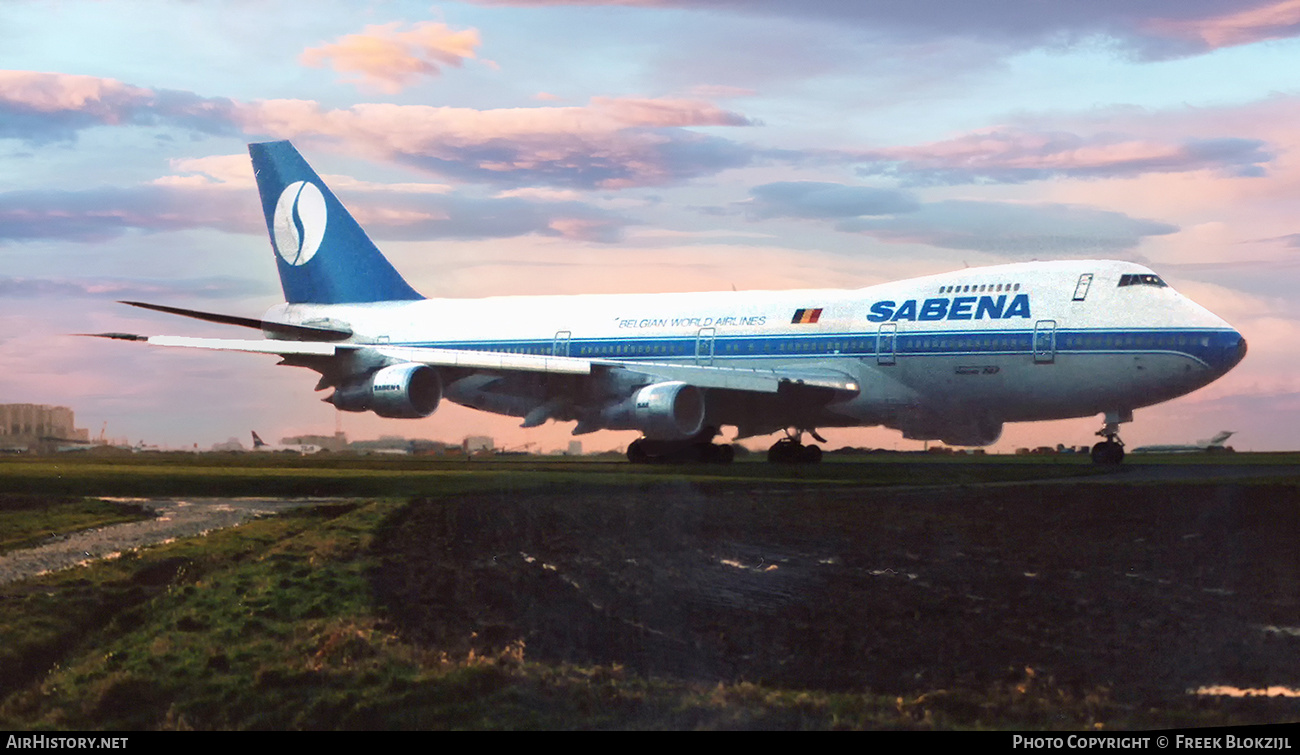 Aircraft Photo of OO-SGA | Boeing 747-129(M) | Sabena | AirHistory.net #313036