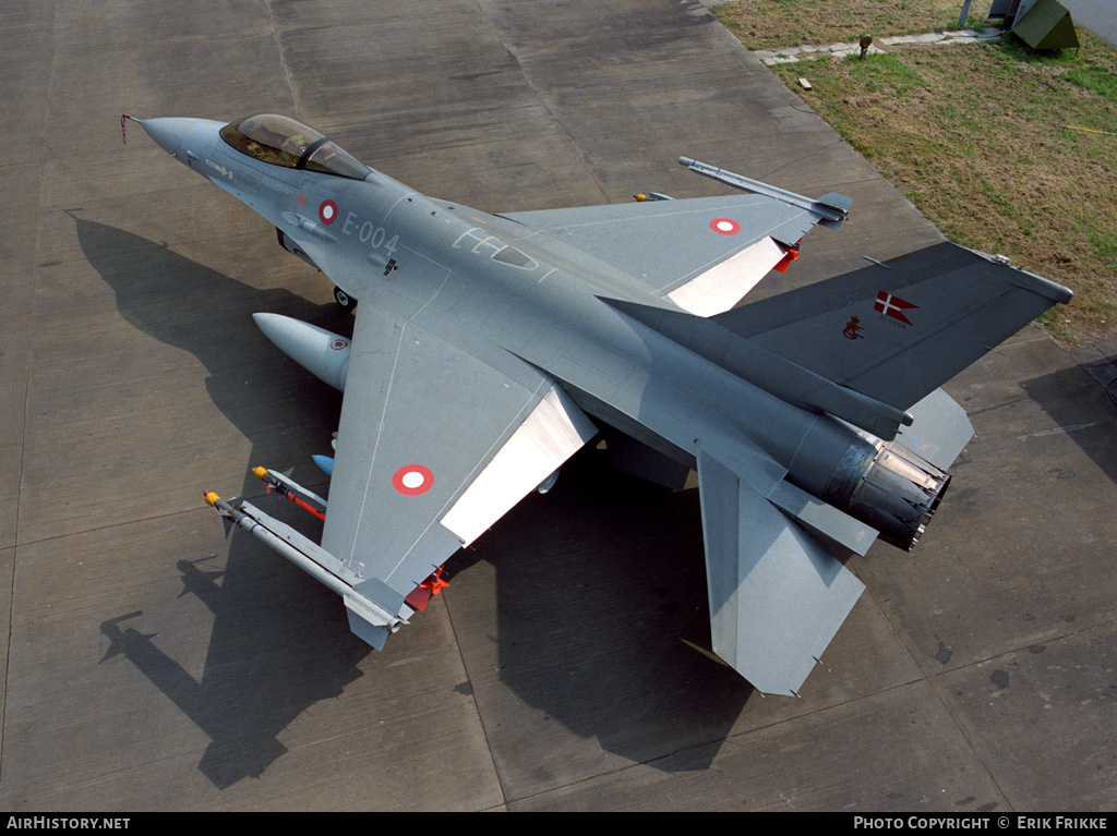 Aircraft Photo of E-004 | General Dynamics F-16A Fighting Falcon | Denmark - Air Force | AirHistory.net #313039