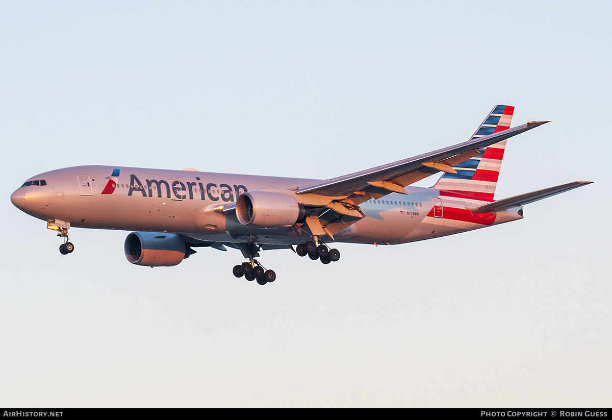 Aircraft Photo of N778AN | Boeing 777-223/ER | American Airlines | AirHistory.net #313074