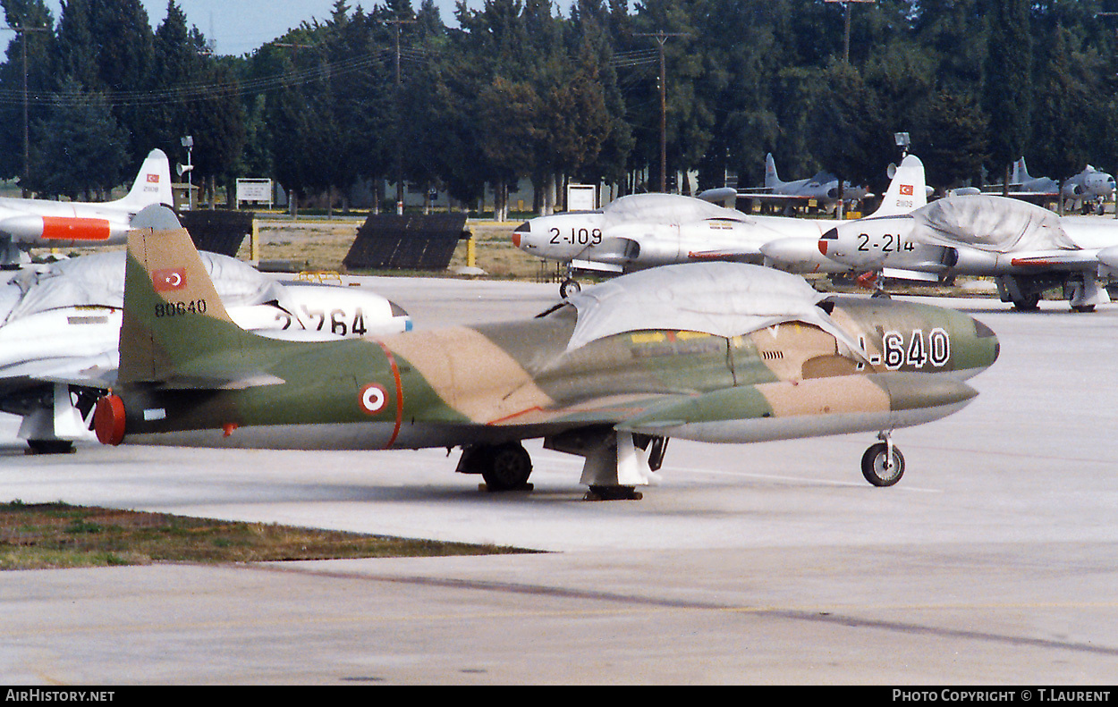 Aircraft Photo of 80640 | Lockheed T-33A | Turkey - Air Force | AirHistory.net #313097