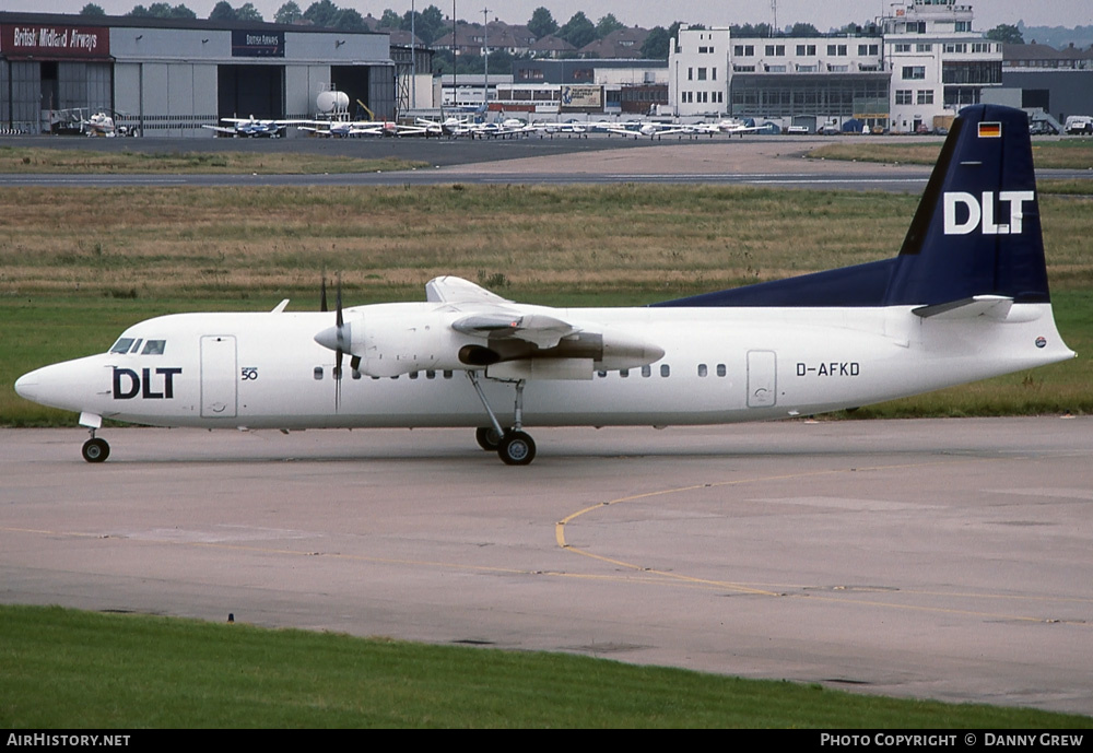 Aircraft Photo of D-AFKD | Fokker 50 | DLT - Deutsche Luftverkehrsgesellschaft | AirHistory.net #313137