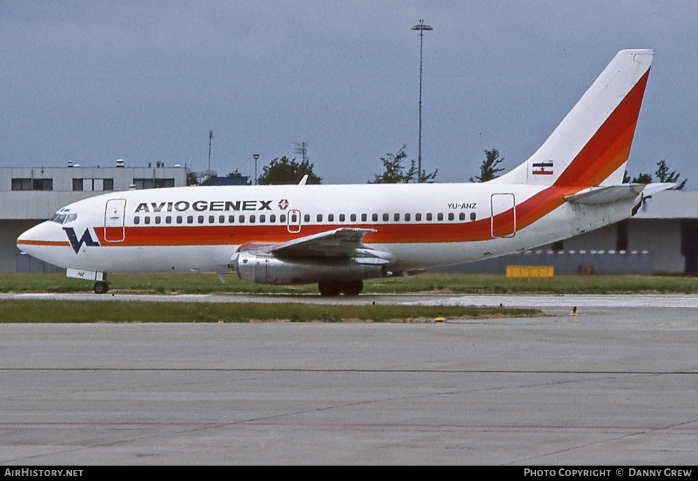 Aircraft Photo of YU-ANZ | Boeing 737-2A9/Adv | Aviogenex | AirHistory.net #313157