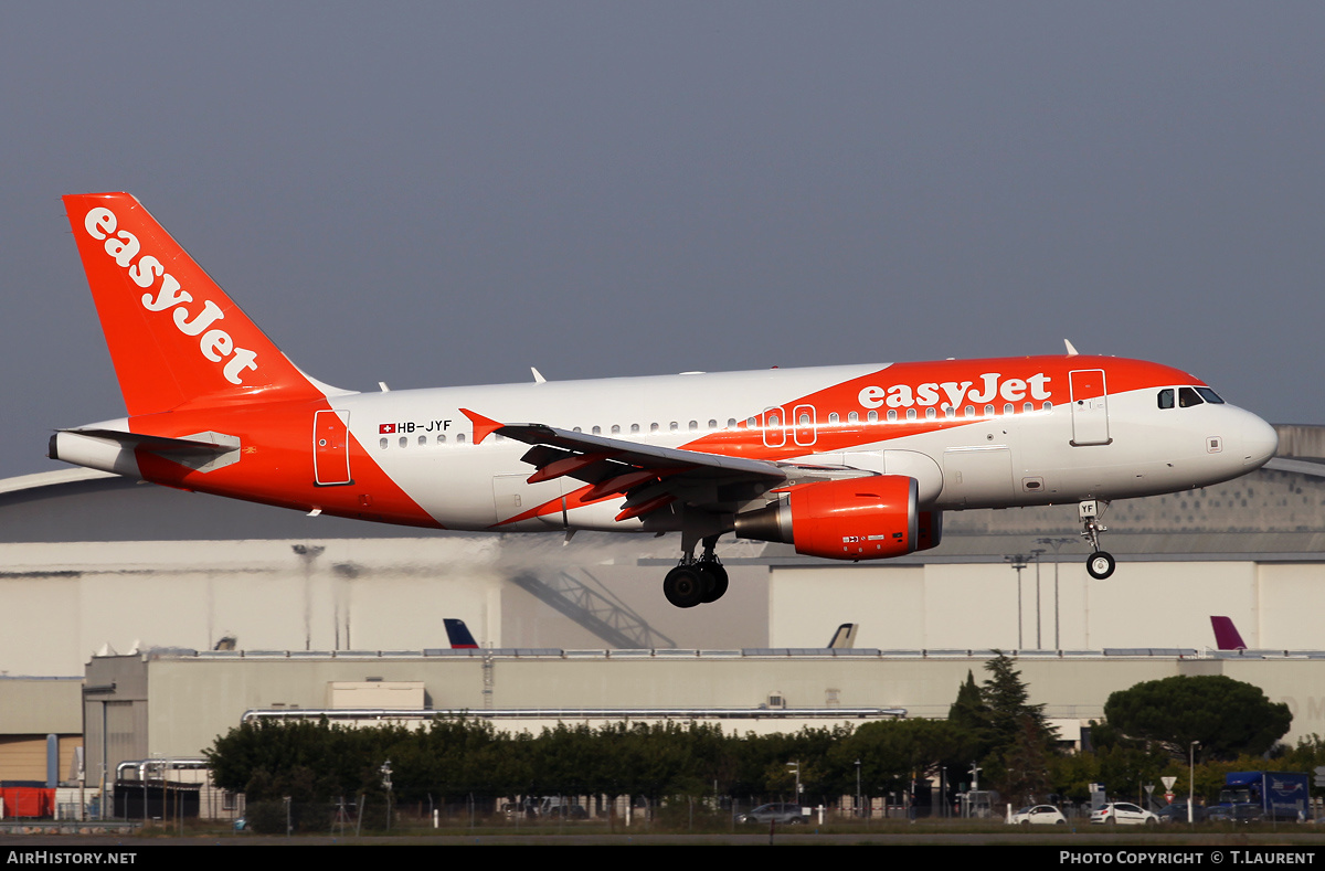 Aircraft Photo of HB-JYF | Airbus A319-111 | EasyJet | AirHistory.net #313160