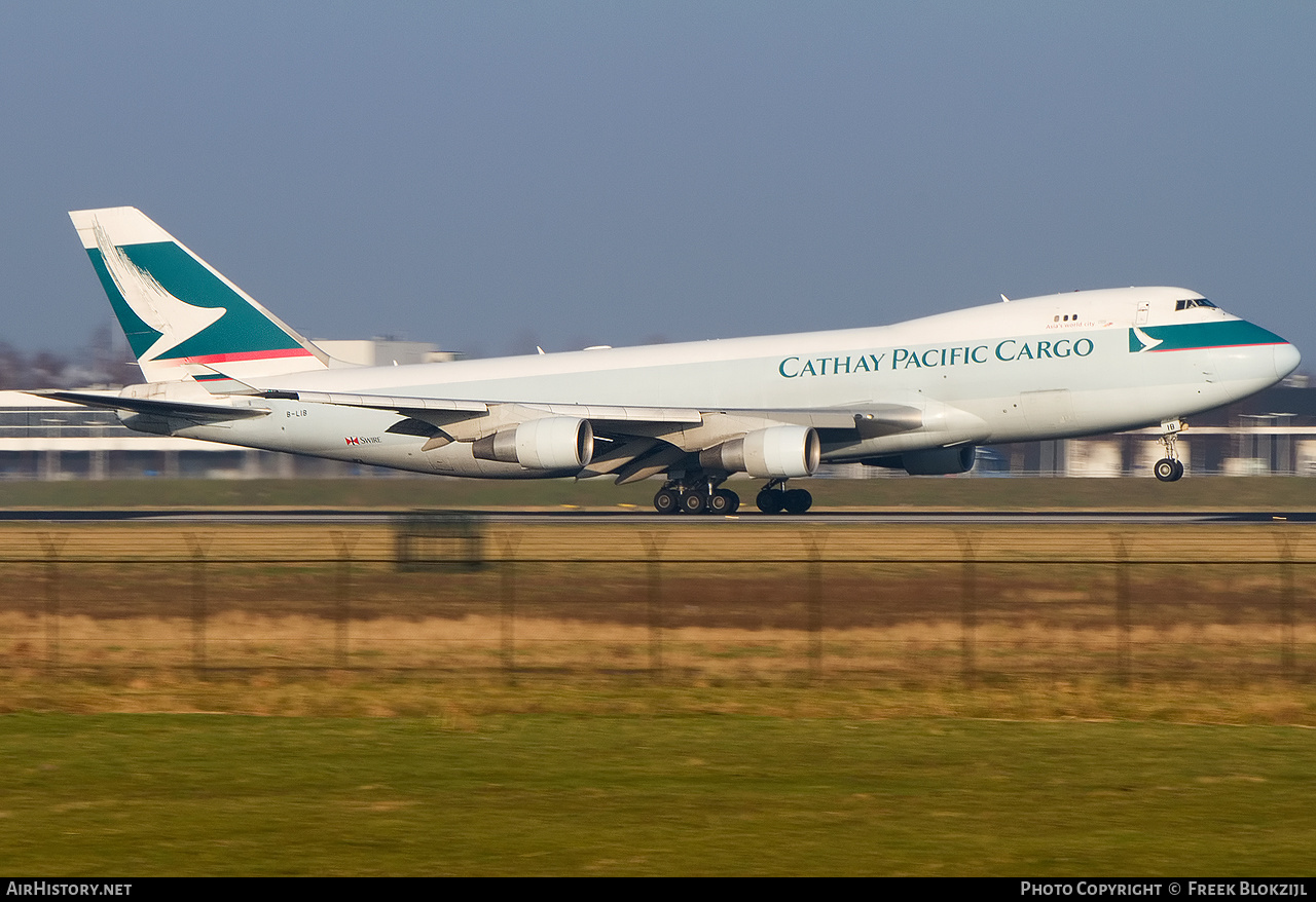 Aircraft Photo of B-LIB | Boeing 747-467F/ER/SCD | Cathay Pacific Airways Cargo | AirHistory.net #313201
