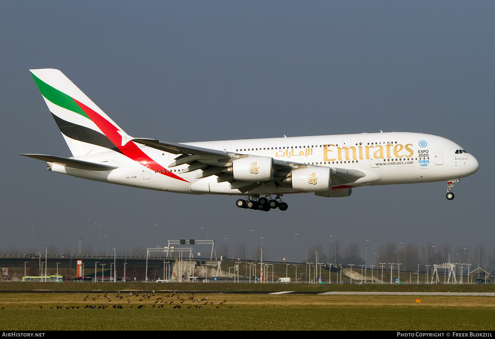 Aircraft Photo of A6-EEW | Airbus A380-861 | Emirates | AirHistory.net #313205