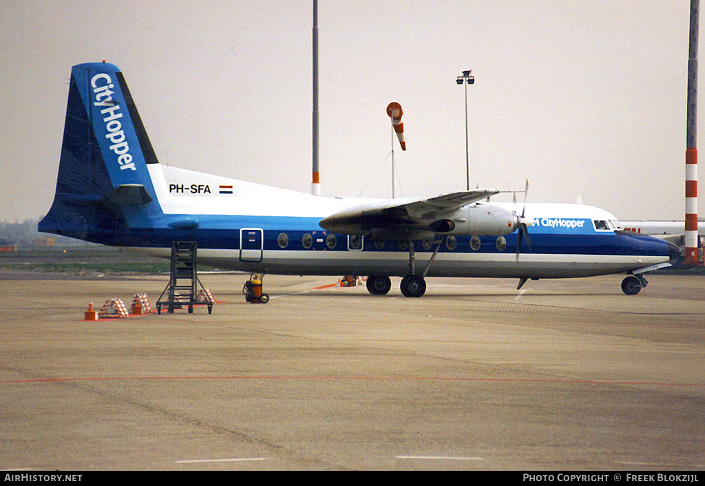 Aircraft Photo of PH-SFA | Fokker F27-400 Friendship | NLM Cityhopper | AirHistory.net #313277